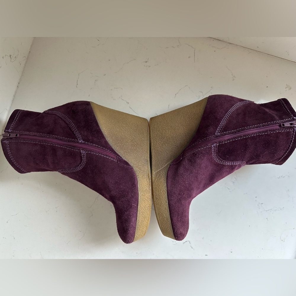 DIESEL Ankle Suede Wedge‎ Booties Size 9 - Picture 5 of 8